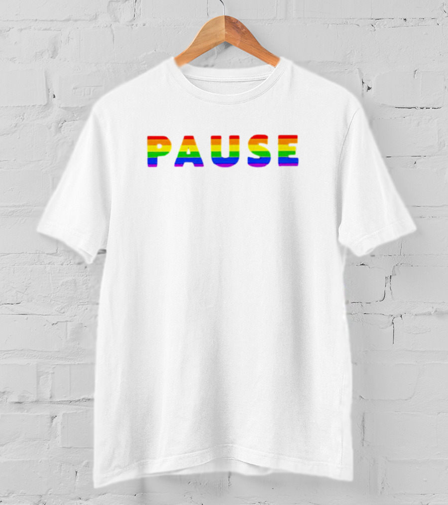 Pause Rainbow Pride T-Shirt