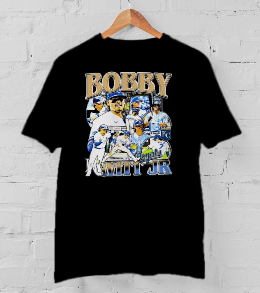 Bobby Witt Jr. Royals Baseball Collage T-Shirt