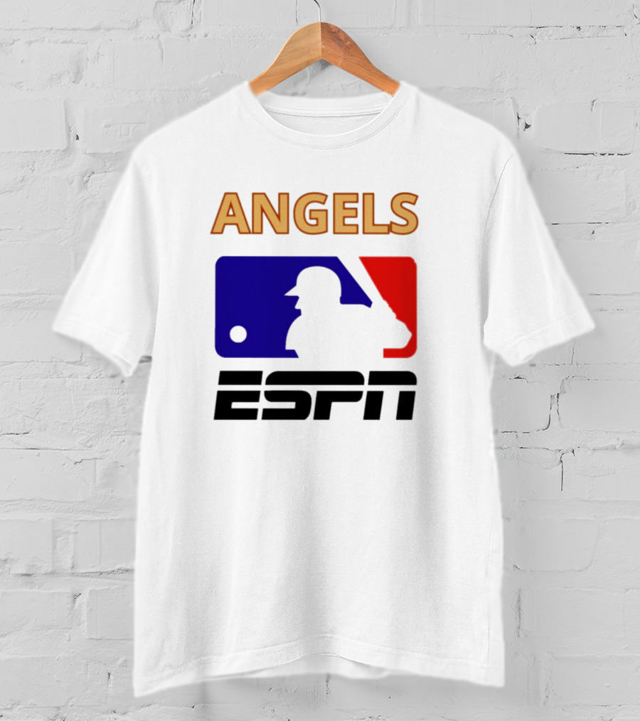 ANGELS ESPN MLB Logo Parody Baseball T-Shirt