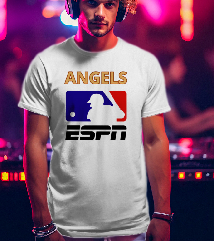 ANGELS ESPN MLB Logo Parody Baseball T-Shirt