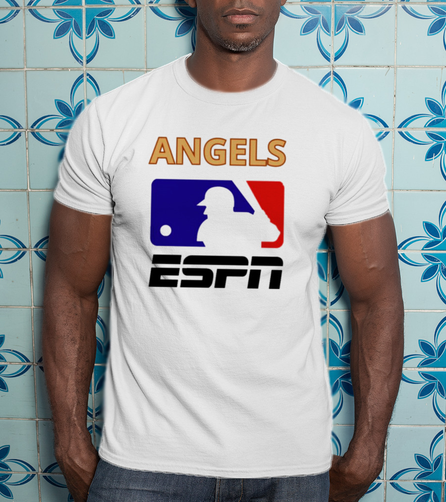 ANGELS ESPN MLB Logo Parody Baseball T-Shirt