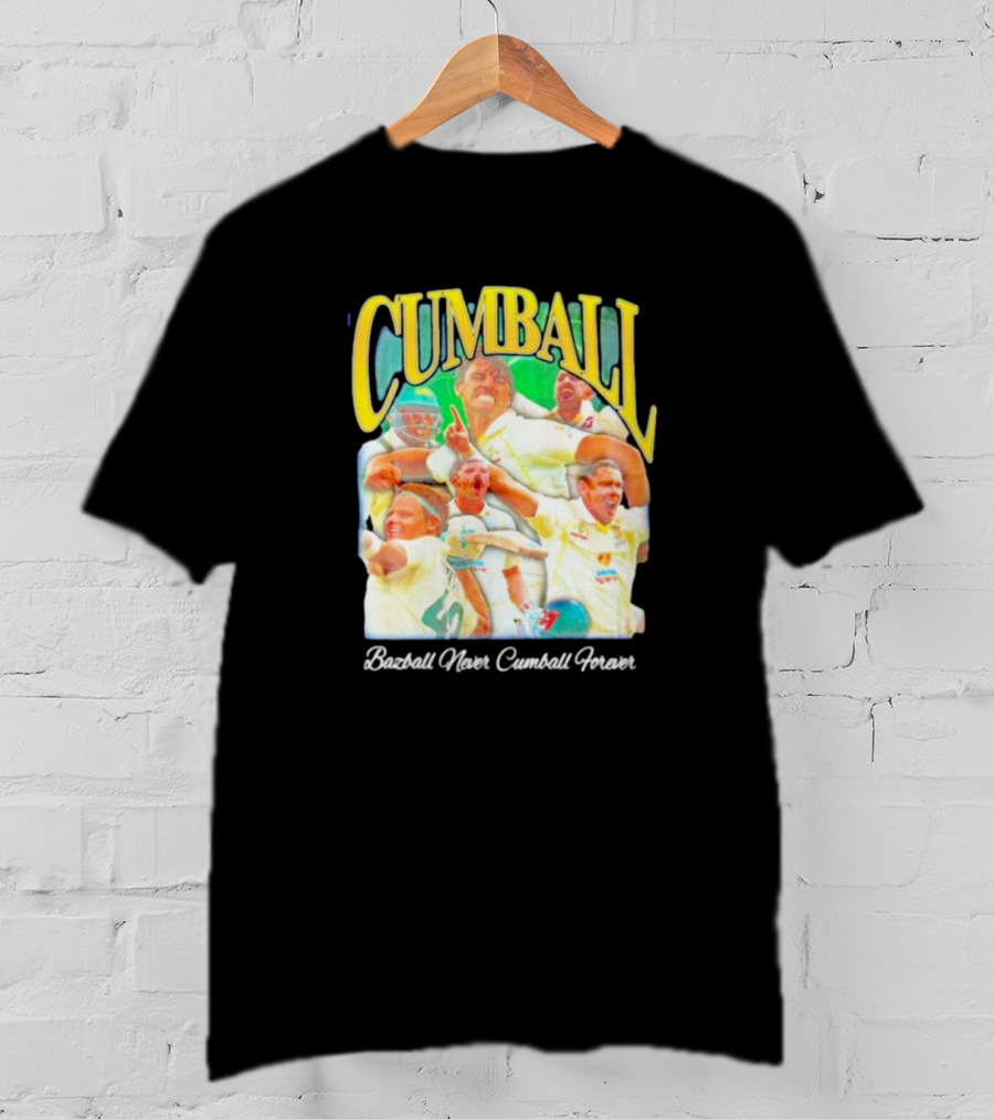 Cumball Bazball Never Cumball Forever Cricket T-Shirt
