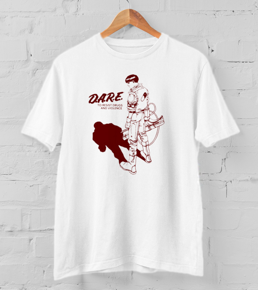 D.A.R.E. To Resist Drugs And Violence With Sci-Fi Warrior Visual T-Shirt