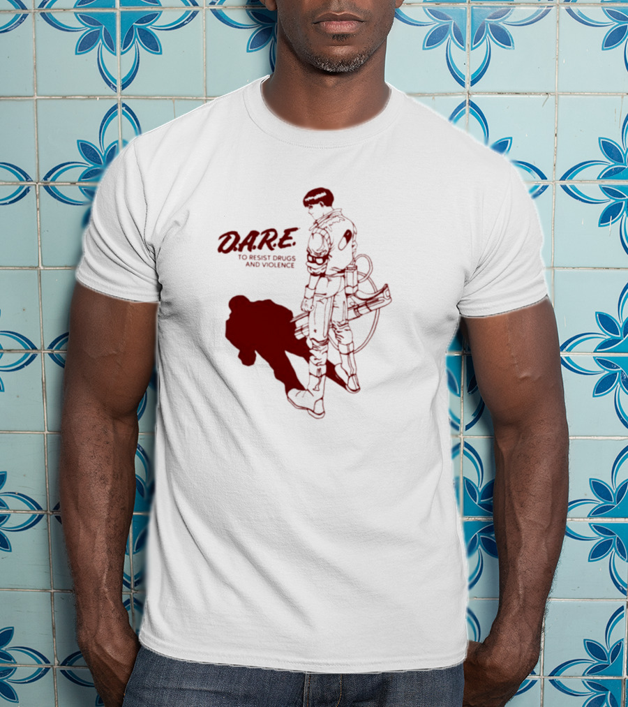 D.A.R.E. To Resist Drugs And Violence With Sci-Fi Warrior Visual T-Shirt