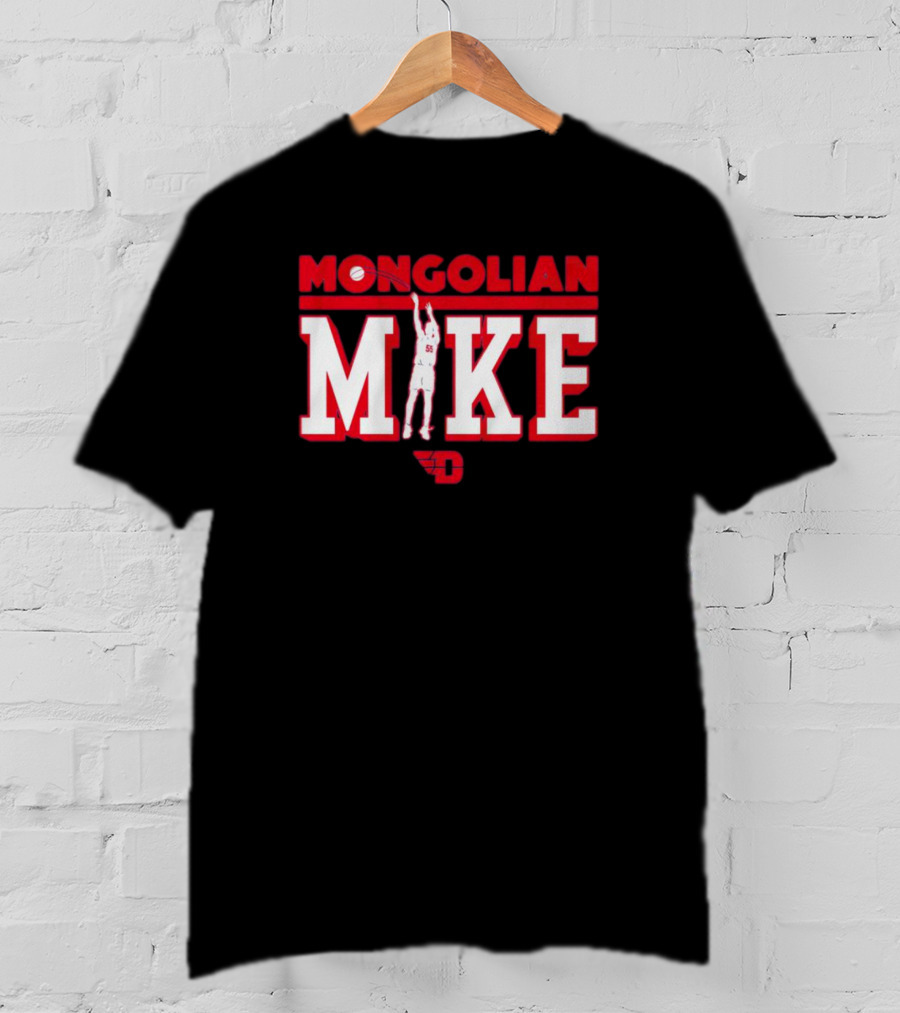 Mongolian Mike #55 Dayton Basketball Hoops T-Shirt