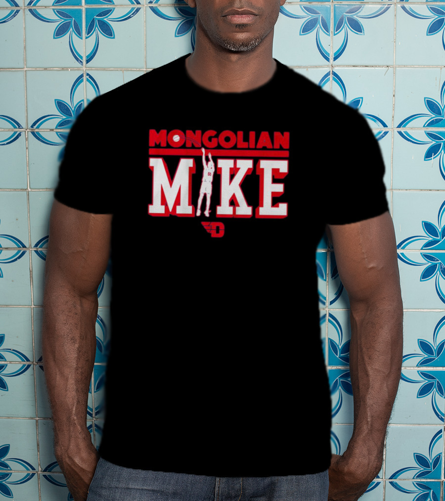 Mongolian Mike #55 Dayton Basketball Hoops T-Shirt