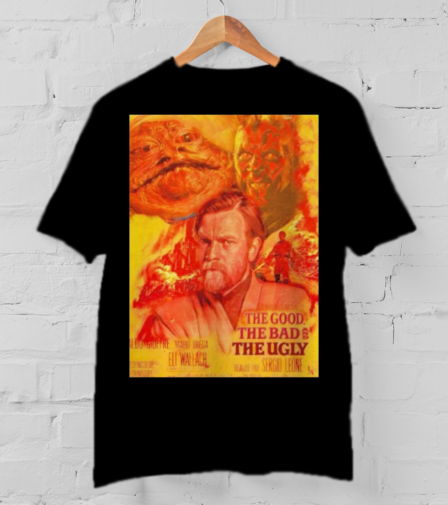 Obi Wan Kenobi Darth Maul Jabba The Good The Bad The Ugly Movie T-Shirt