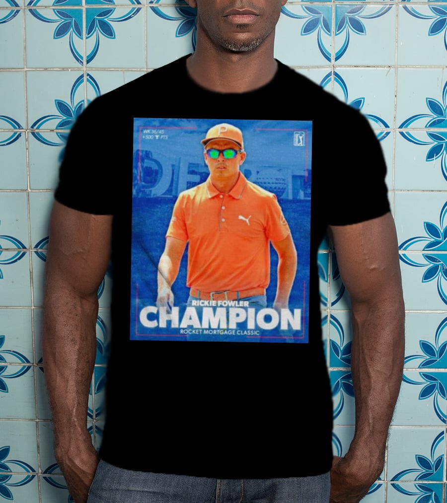 WK 36/45 Rickie Fowler Champion Rocket Mortgage Classic T-Shirt