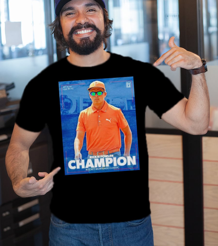 WK 36/45 Rickie Fowler Champion Rocket Mortgage Classic T-Shirt