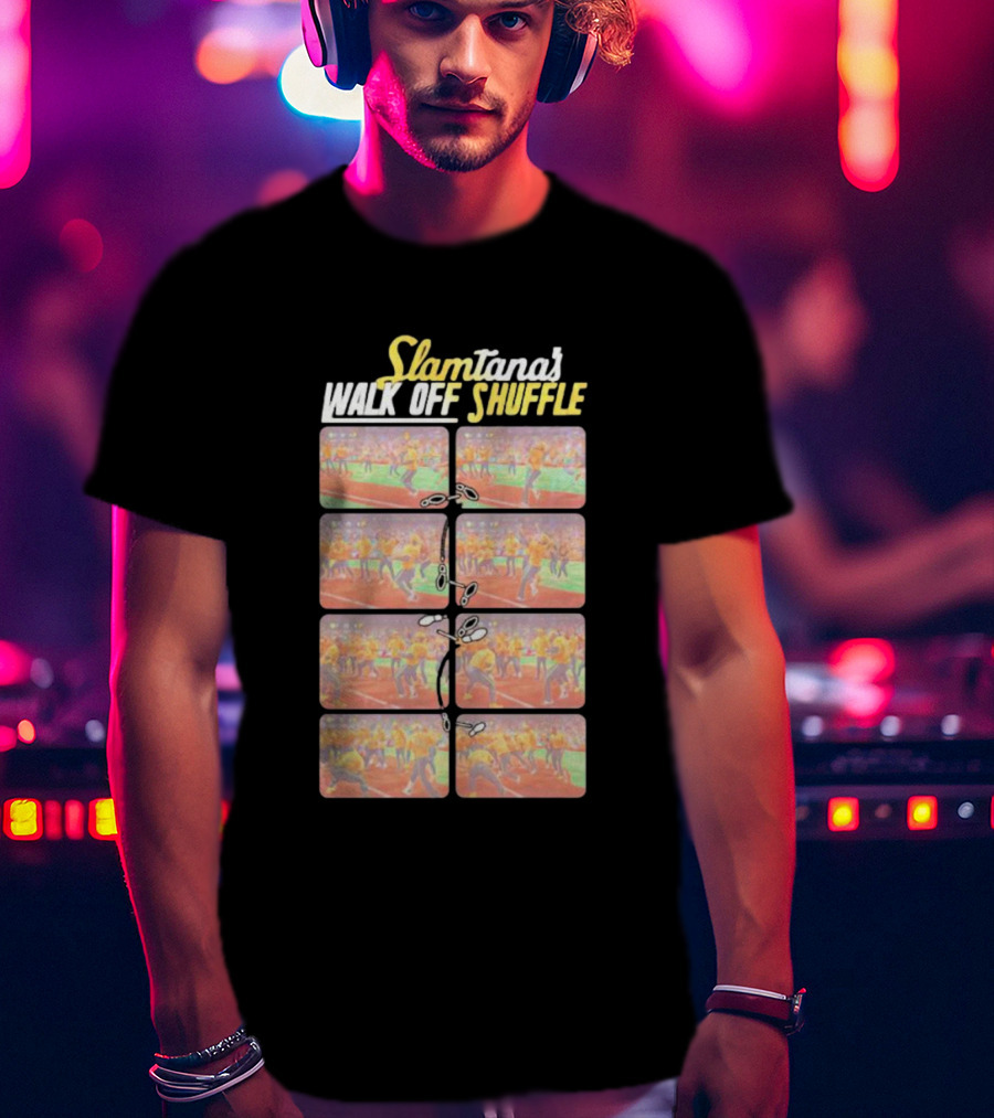 Slamtana's Walk Off Shuffle Comic Strip Sequence T-Shirt