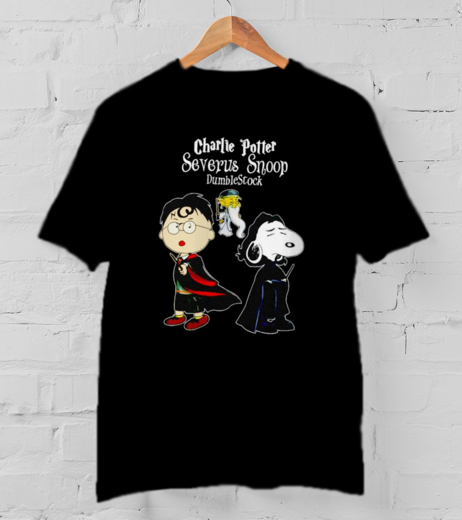 Charlie Potter Severus Snoop DumbleStock Wizard Characters Crossover T-Shirt