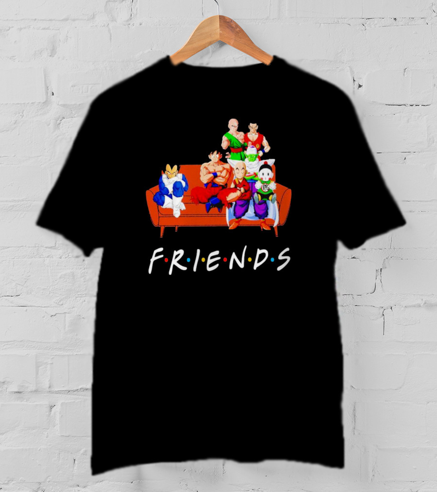 Dragon Ball Z Friends Couch Characters T-Shirt