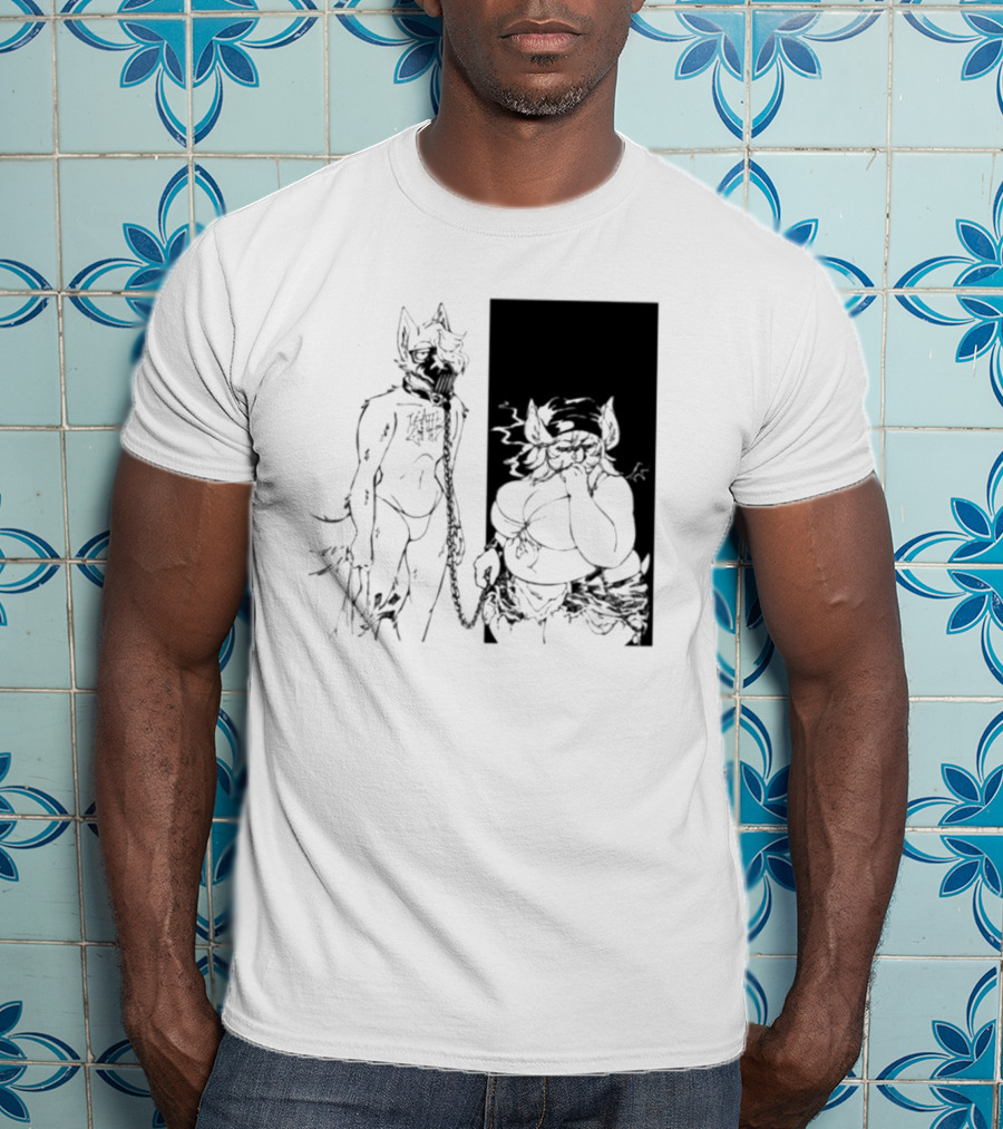 The Muzzle Furry Chain Anthro Duo T-Shirt