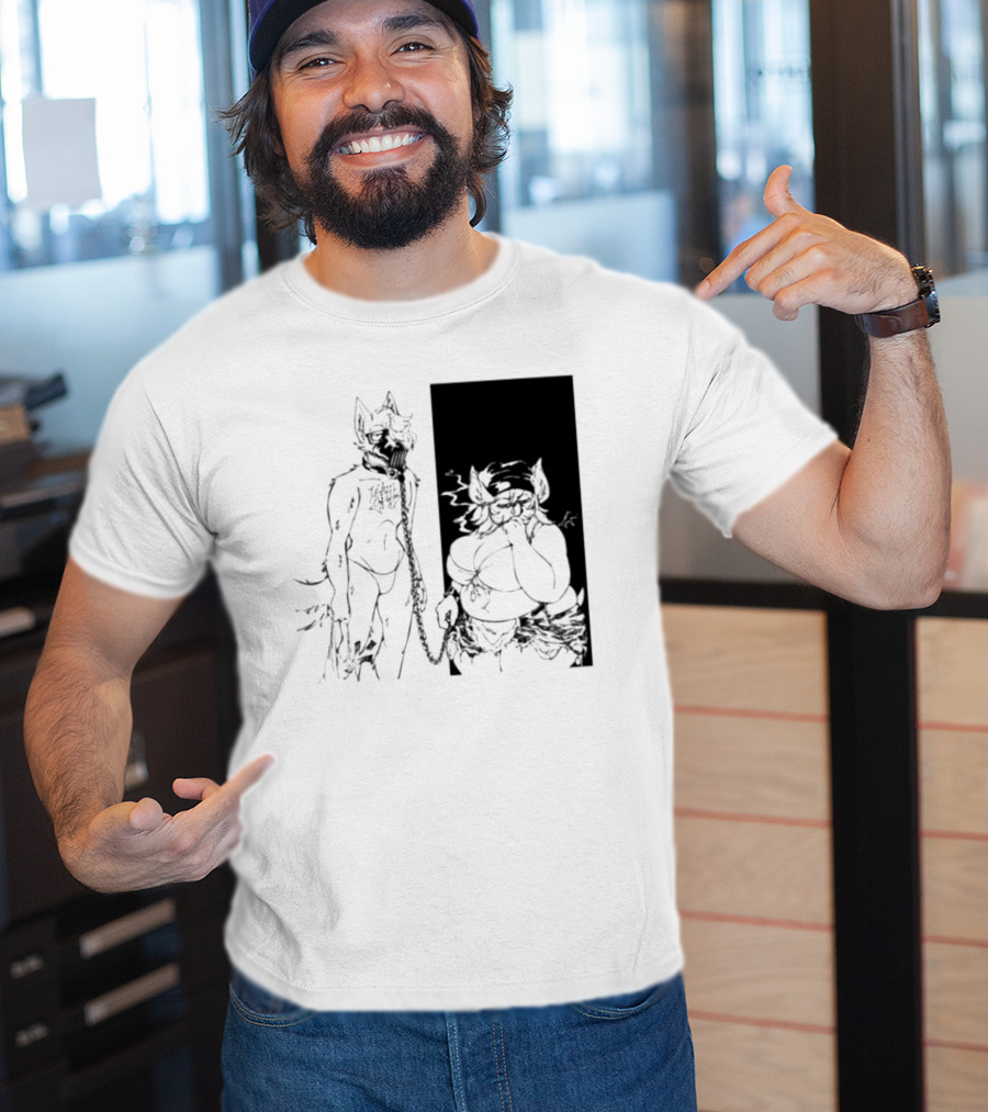 The Muzzle Furry Chain Anthro Duo T-Shirt