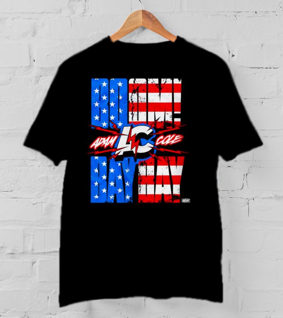 Adam Cole Boom Bay Bay American Flag AEW T-Shirt