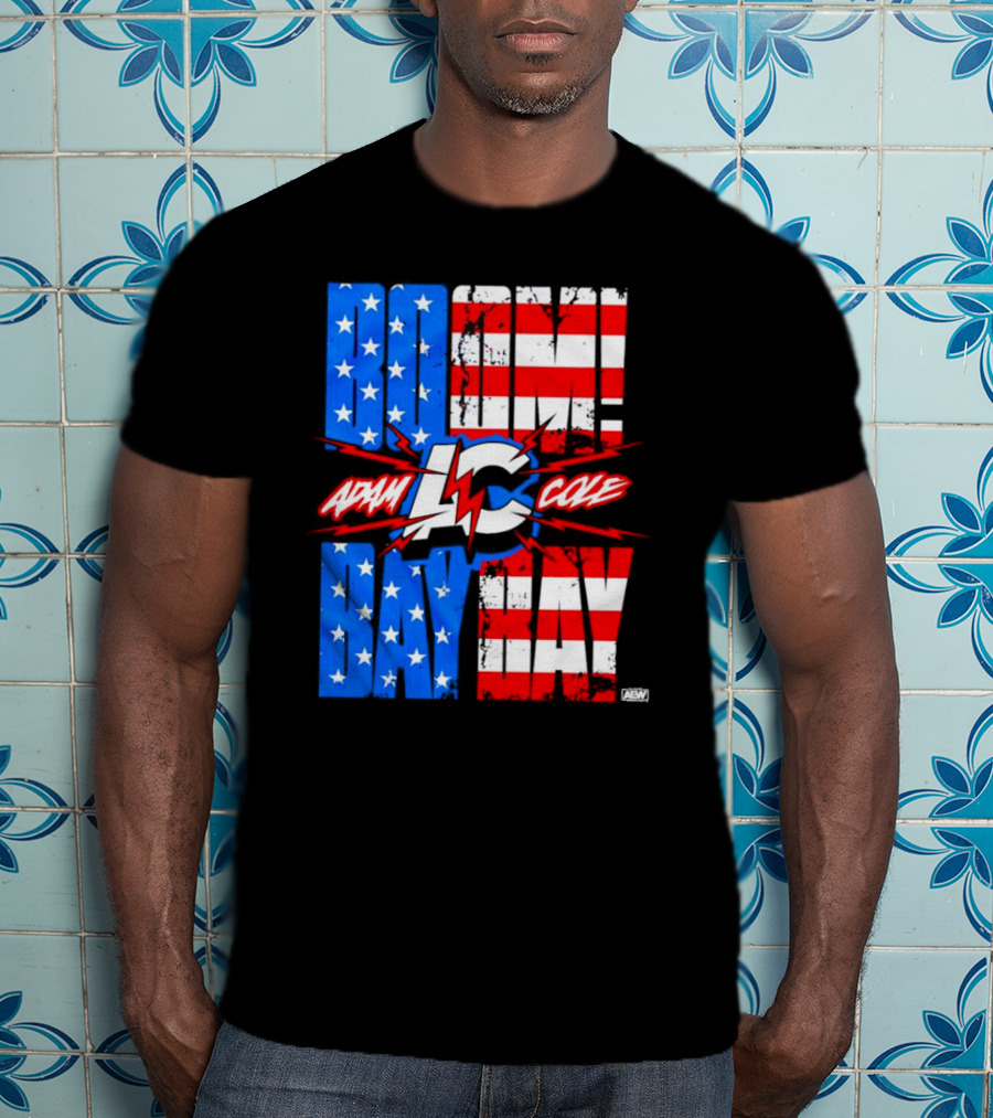 Adam Cole Boom Bay Bay American Flag AEW T-Shirt