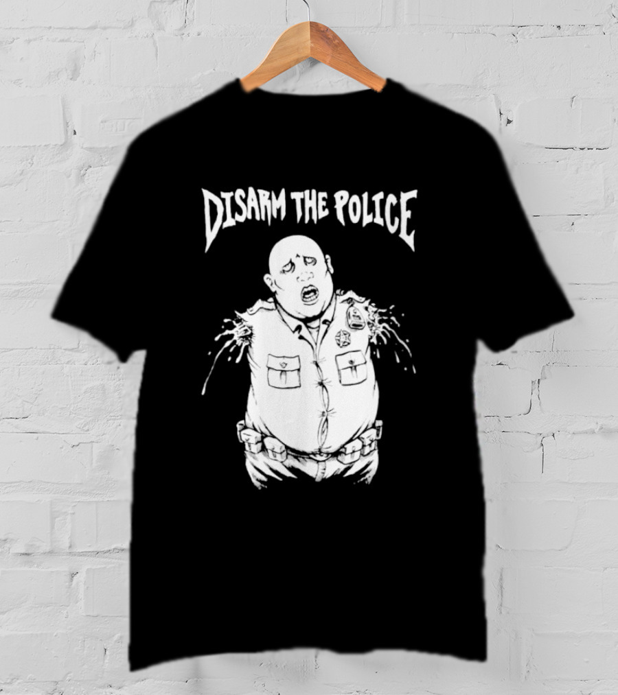 Disarm The Police Cartoon Style Officer T-Shirt