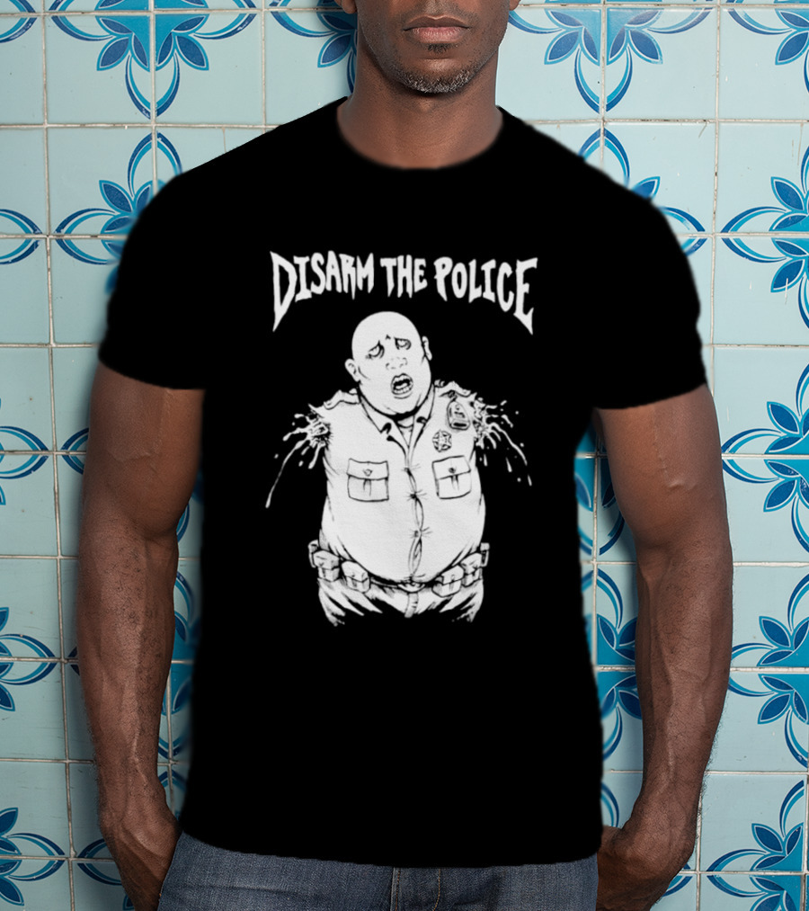 Disarm The Police Cartoon Style Officer T-Shirt