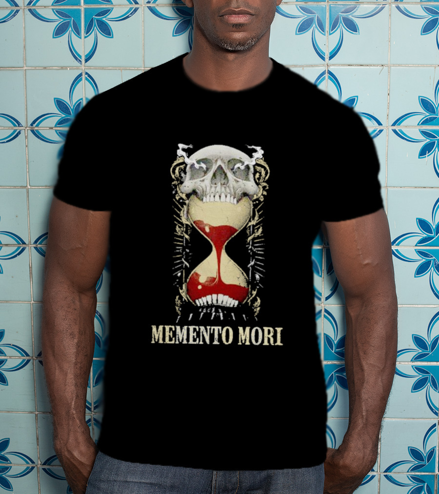 Memento Mori Skull Hourglass T-Shirt