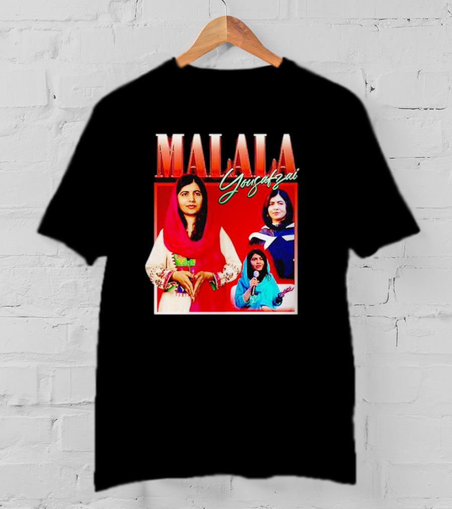 Malala Yousafzai Inspirational Collage T-Shirt