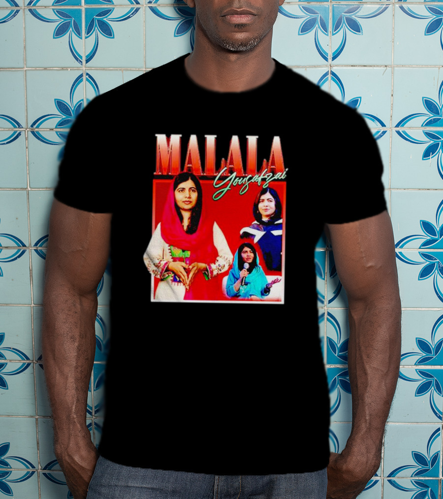 Malala Yousafzai Inspirational Collage T-Shirt