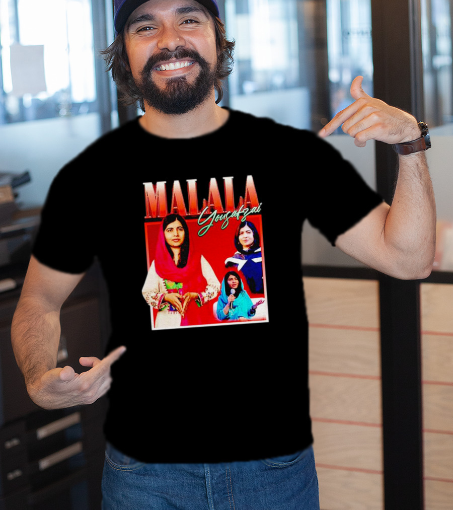 Malala Yousafzai Inspirational Collage T-Shirt