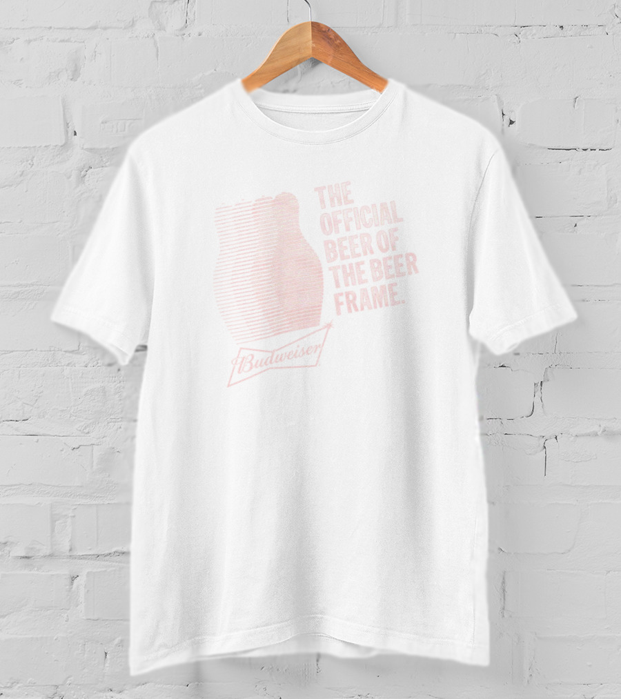 Budweiser Bowling Beer Frame Official Beer T-Shirt