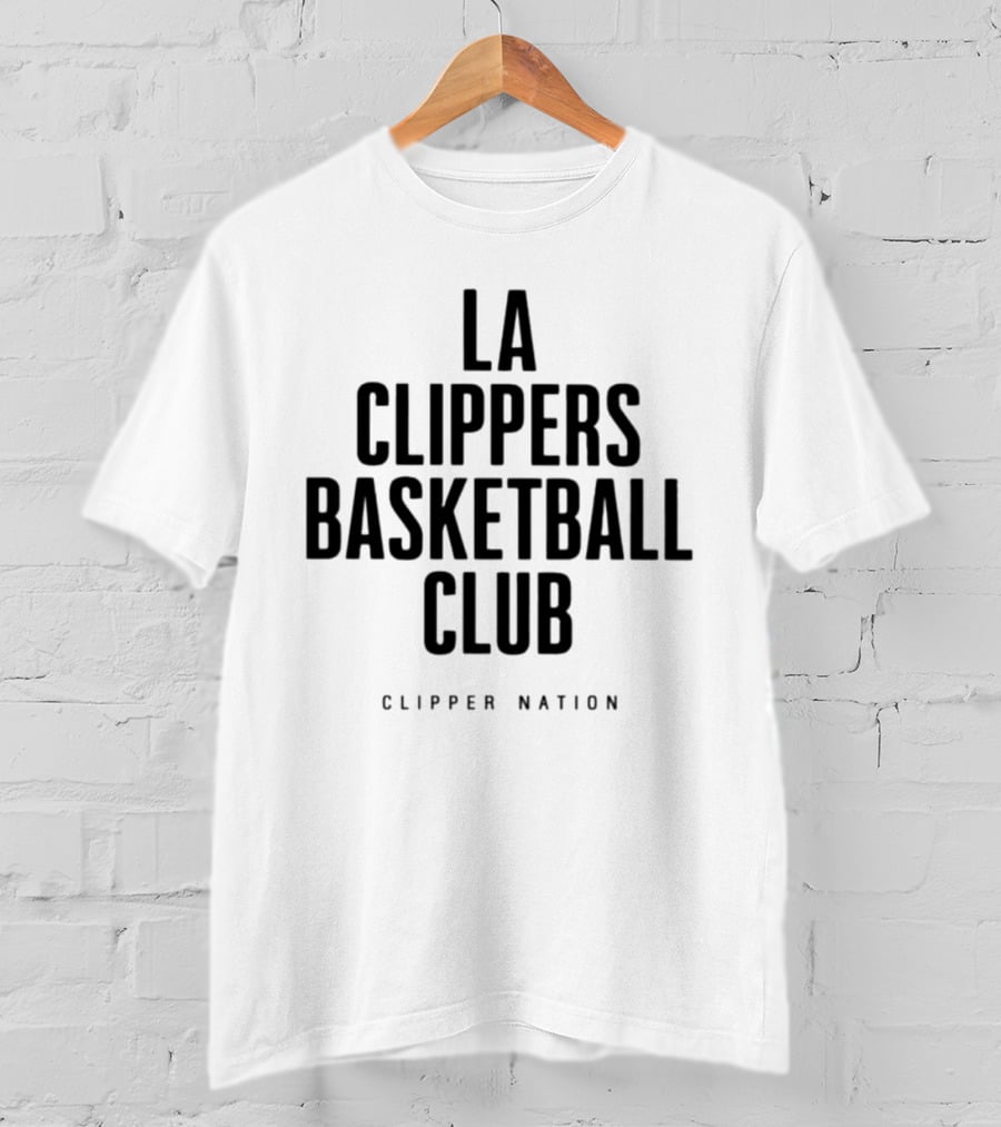 LA Clippers Basketball Club Clipper Nation Team Supporters T-Shirt