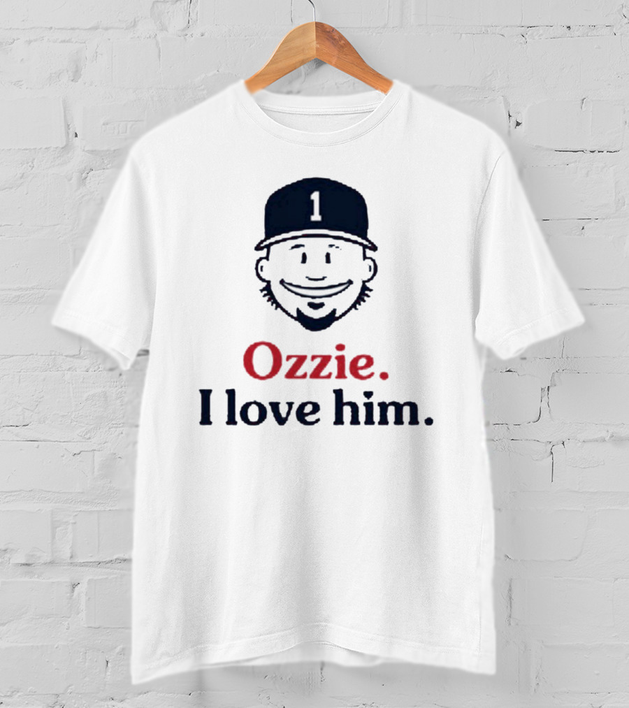 Ozzie #1 I Love Him Baseball Cap Image T-Shirt