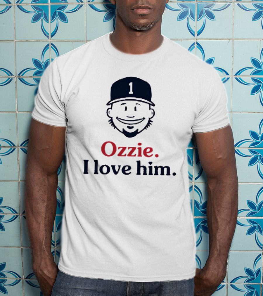 Ozzie #1 I Love Him Baseball Cap Image T-Shirt
