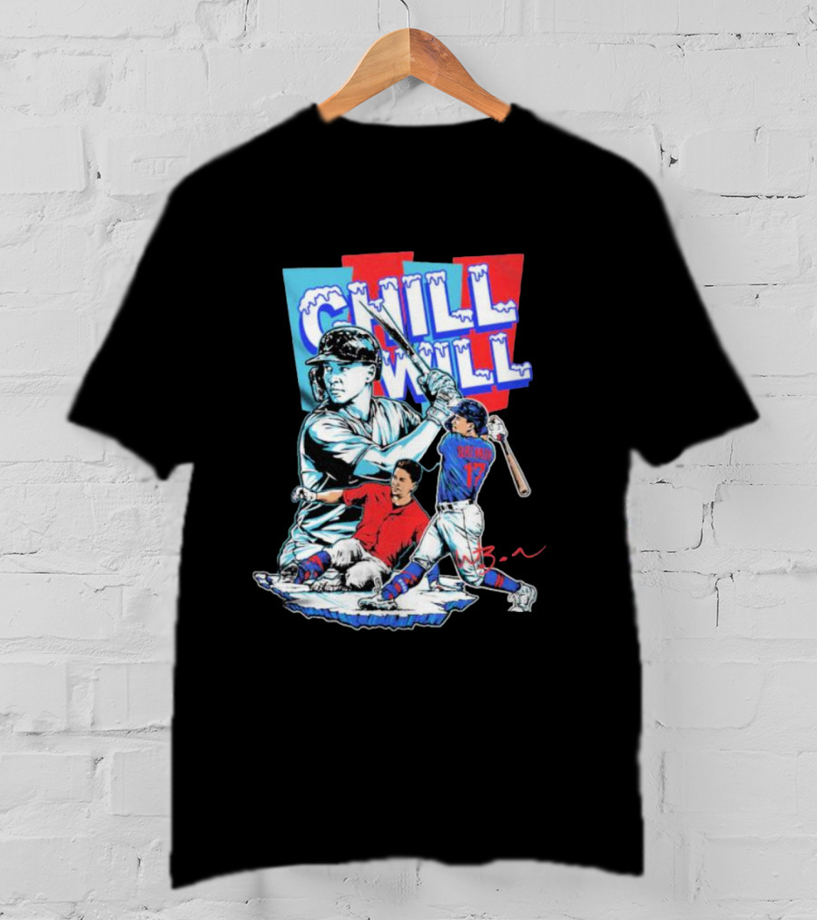 Will Brennan Chill Will Baseball Ice Themed T-Shirt