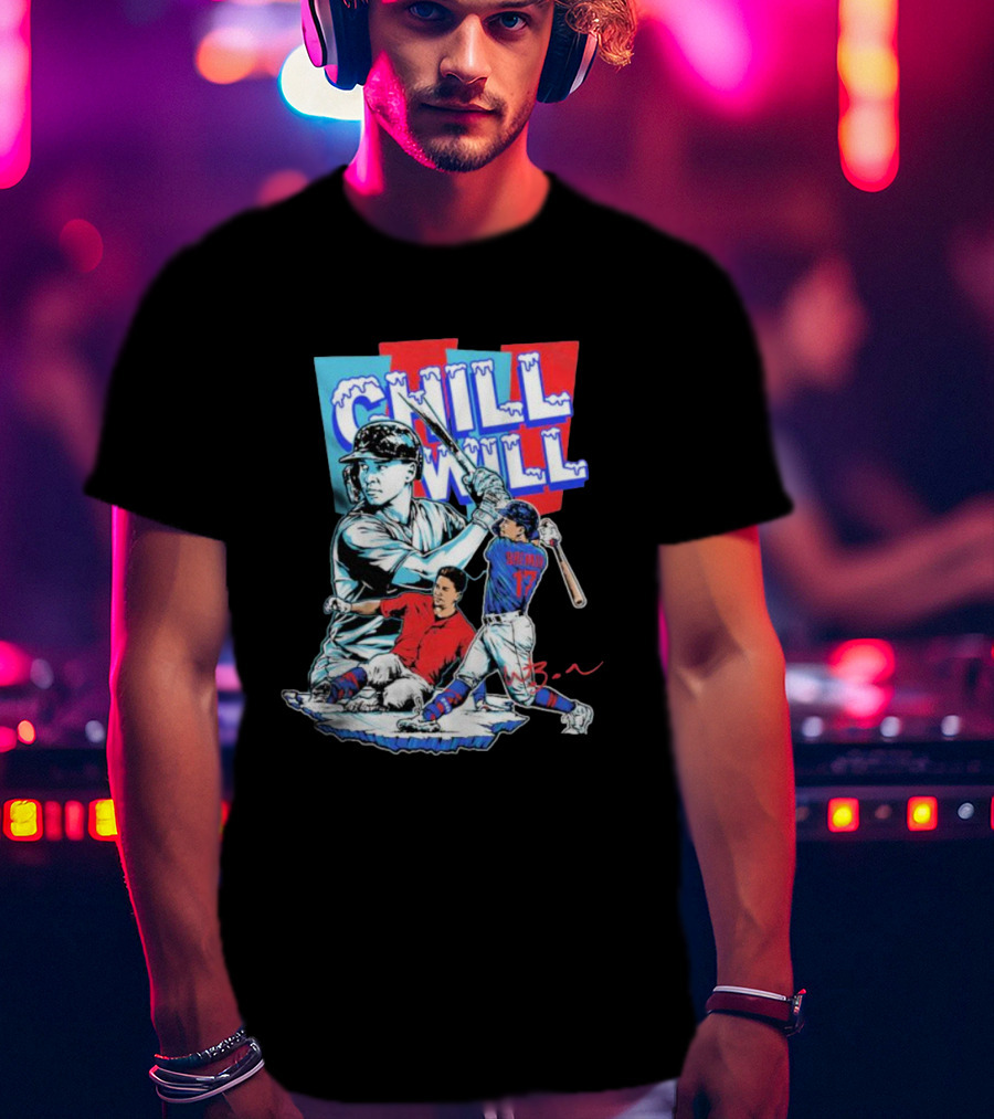 Will Brennan Chill Will Baseball Ice Themed T-Shirt