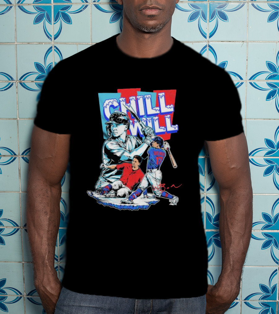 Will Brennan Chill Will Baseball Ice Themed T-Shirt