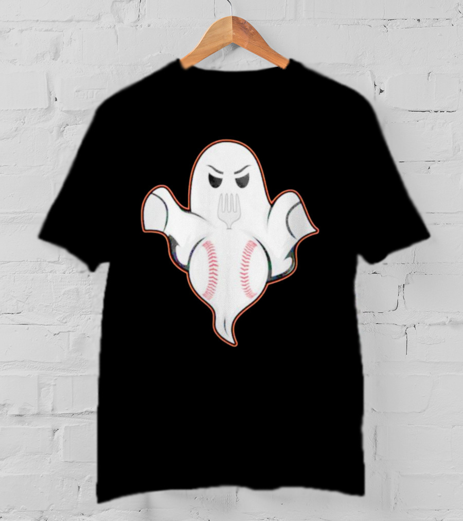Ghost Forkball Baseball Spirit T-Shirt