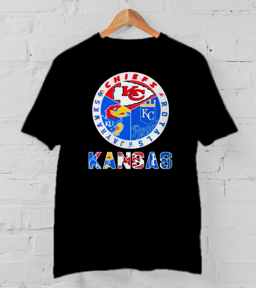 Kansas Jayhawks Chiefs Royals Sports Team T-Shirt