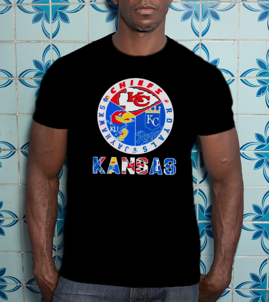 Kansas Jayhawks Chiefs Royals Sports Team T-Shirt