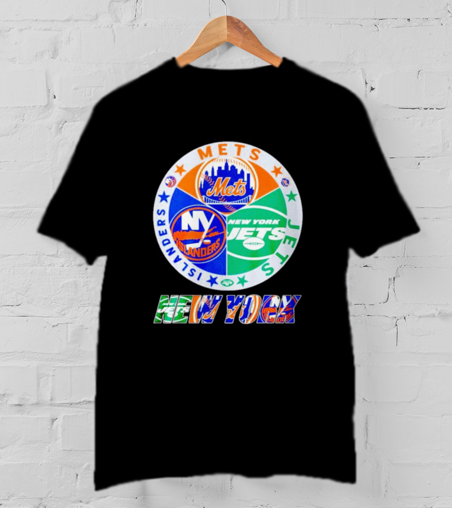 New York Mets Islanders Jets Sports Team T-Shirt