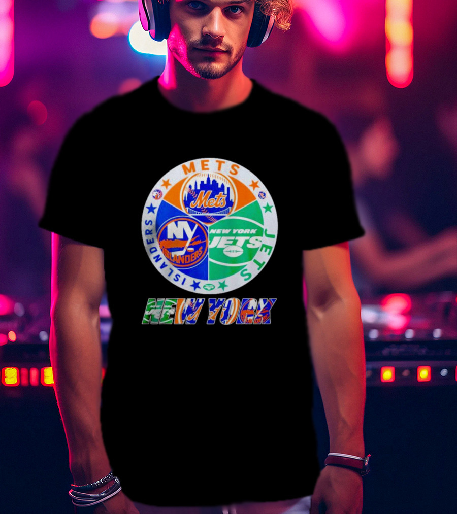 New York Mets Islanders Jets Sports Team T-Shirt