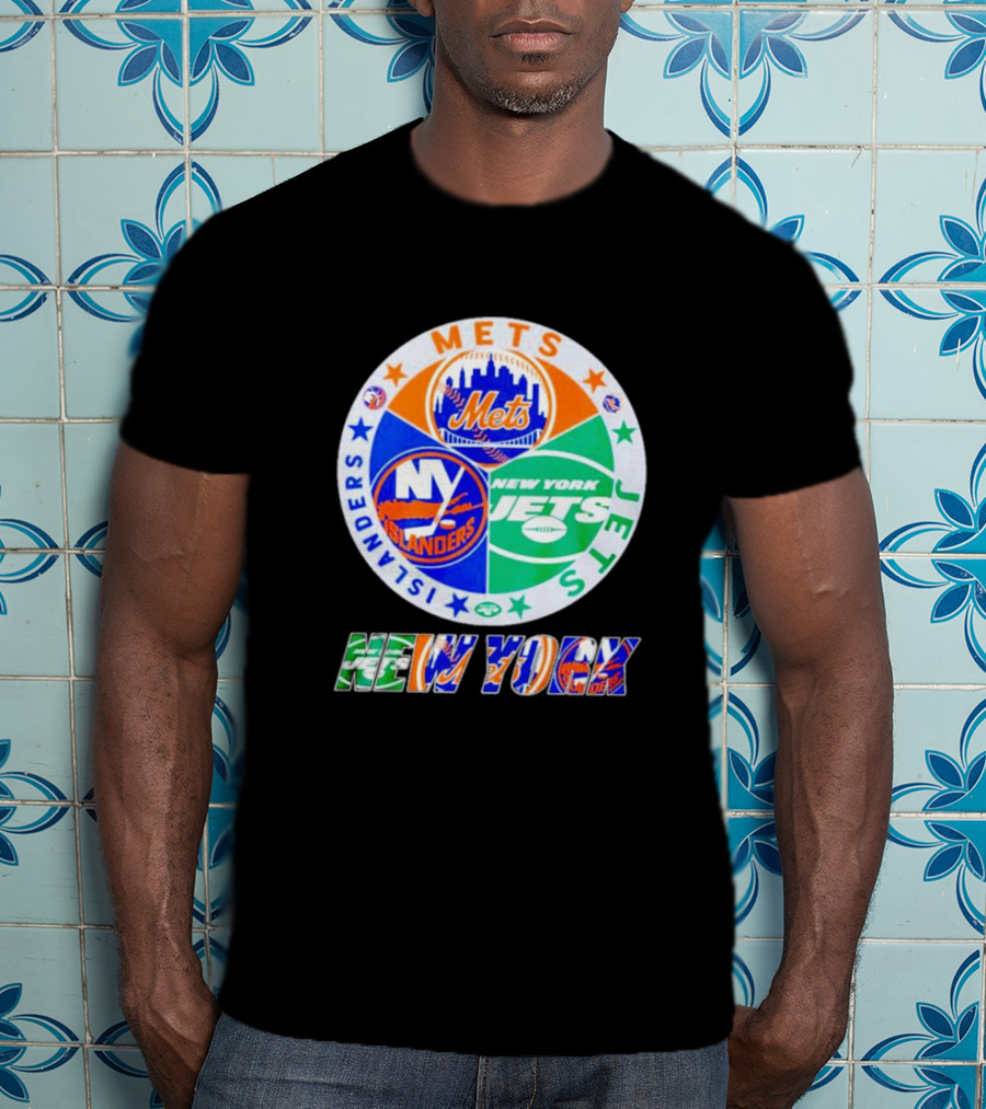 New York Mets Islanders Jets Sports Team T-Shirt