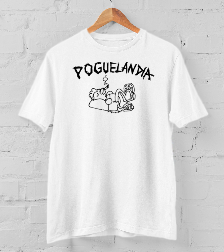 Outer Banks Poguelandia Relaxed Cartoon Smoking Character T-Shirt