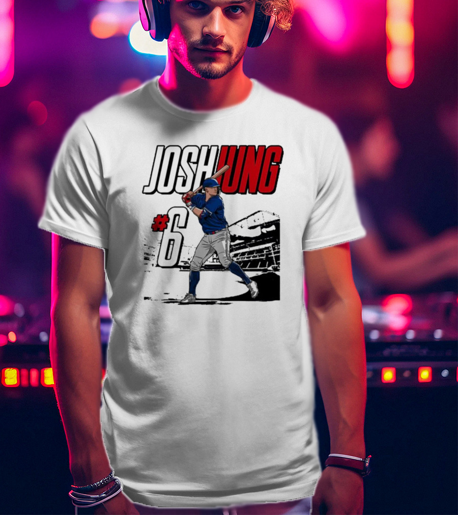 Josh Jung #6 Texas Baseball MVP Player T-Shirt