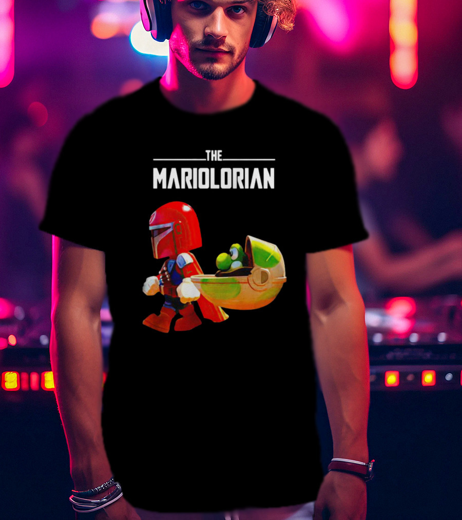 The Mandalorian And Super Mario The Mariolorian Yoshi T-Shirt