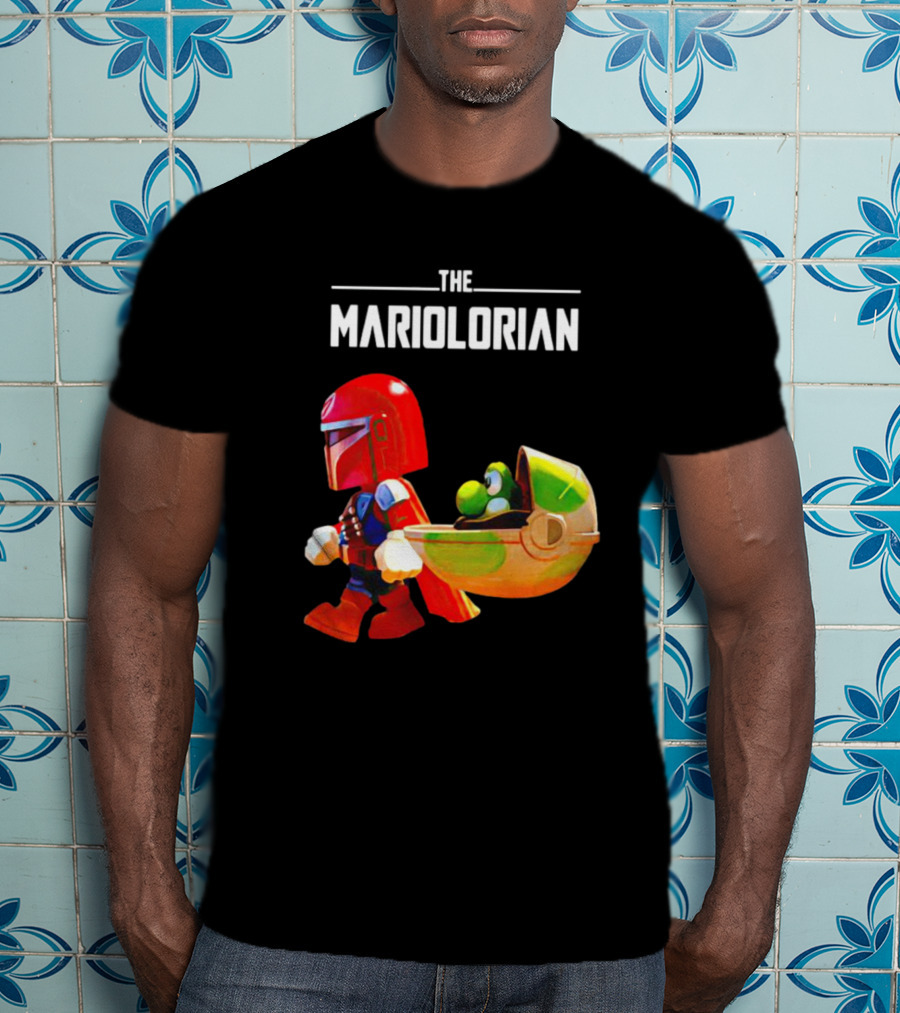 The Mandalorian And Super Mario The Mariolorian Yoshi T-Shirt