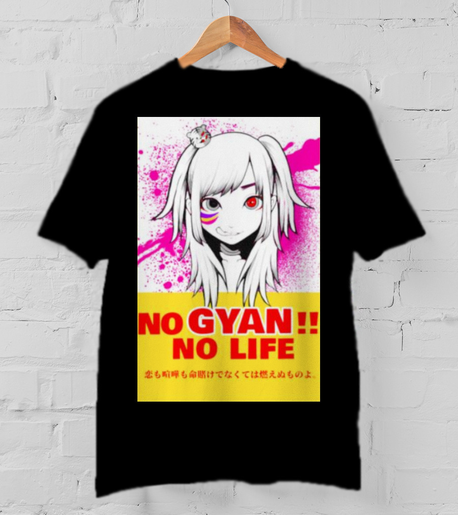 No Gyan No Life Manga Art With Cute Girl And Splatter Background T-Shirt