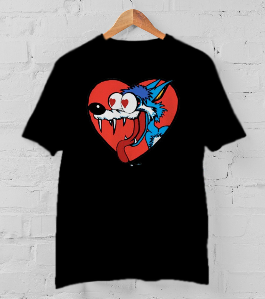 Wolf Heart Eyes Lizard Jesus T-Shirt