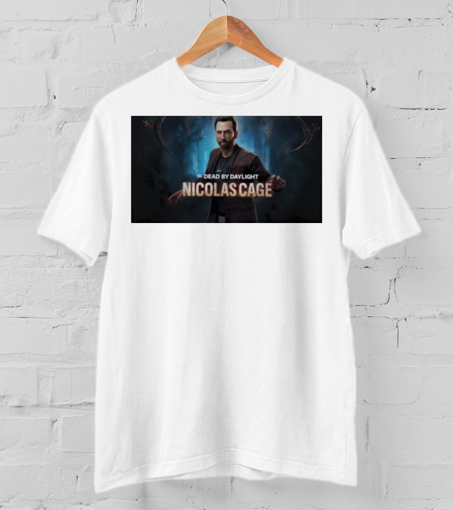 Dead By Daylight Nicolas Cage Survivor Character T-Shirt