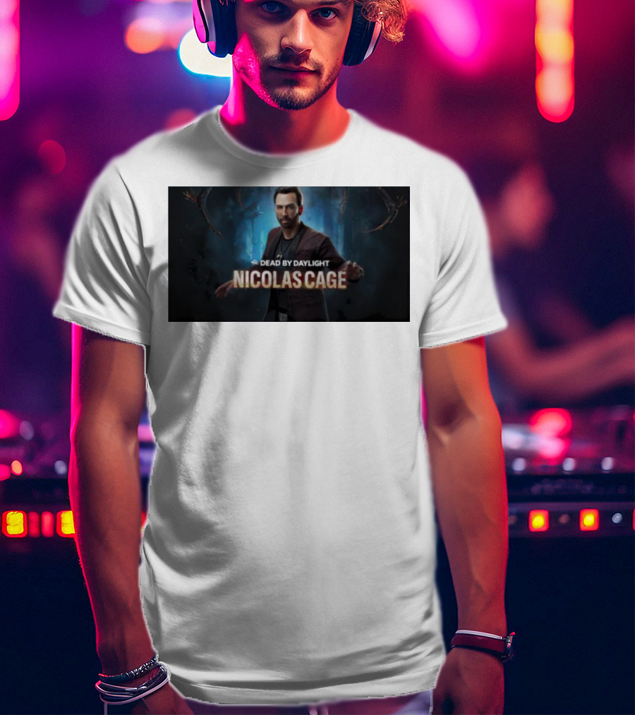 Dead By Daylight Nicolas Cage Survivor Character T-Shirt