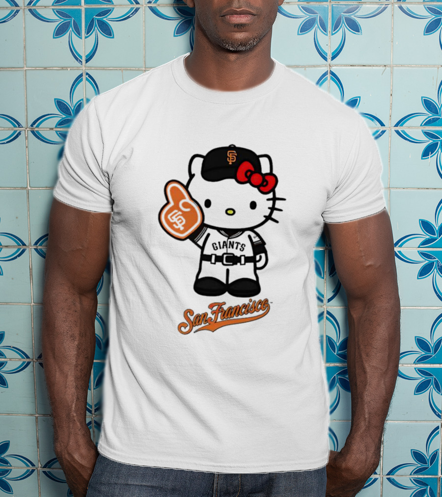 San Francisco Giants Hello Kitty Foam Finger T-Shirt