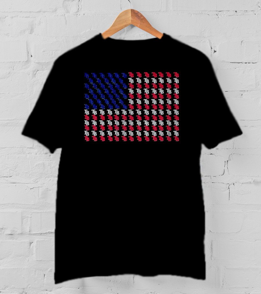 Us Flag Tampa Bay Rays T-Shirt