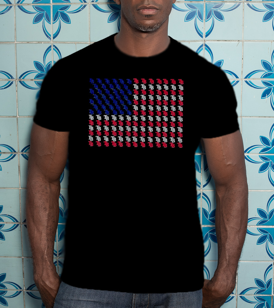 Us Flag Tampa Bay Rays T-Shirt